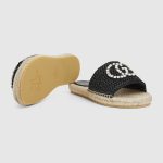 Gucci Women’s espadrille with crystal Interlocking G - Image 3